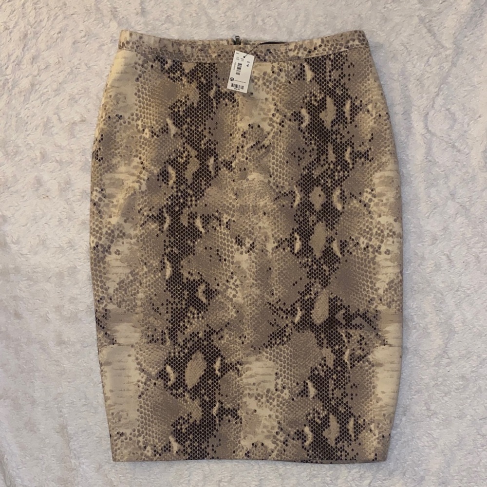 The Limited Neutral Snakeskin High Waist Pencil Skirt- New with Tags!